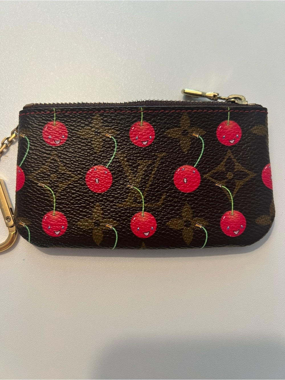 Authentic 2007 Cerises LV Key Pouch 🍒